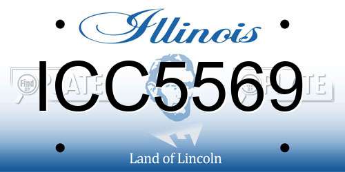 ICC5569 Illinois License Plate