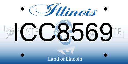 ICC8569 Illinois License Plate