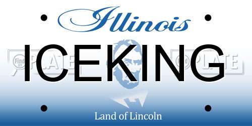 ICEKING Illinois License Plate