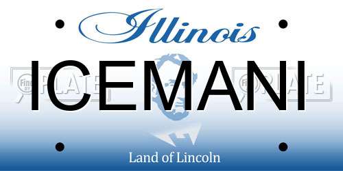 ICEMANI Illinois License Plate