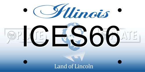 ICES66 Illinois License Plate