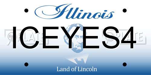 ICEYES4 Illinois License Plate