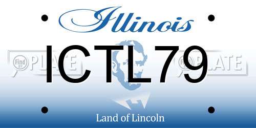 ICTL79 Illinois License Plate