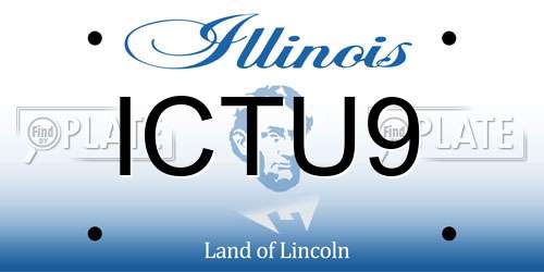 ICTU9 Illinois License Plate