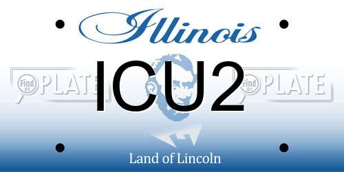 ICU2 Illinois License Plate