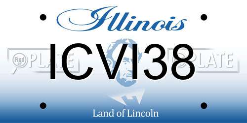ICVI38 Illinois License Plate