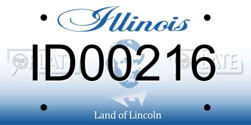 ID00216 Illinois License Plate