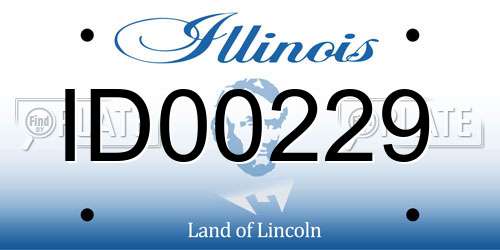 ID00229 Illinois License Plate