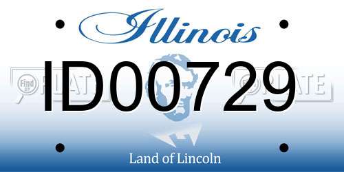 ID00729 Illinois License Plate