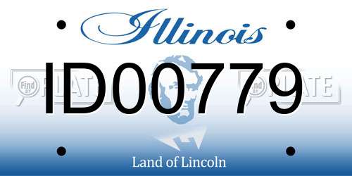 ID00779 Illinois License Plate