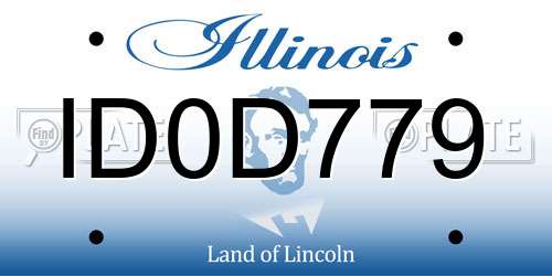 ID0D779 Illinois License Plate