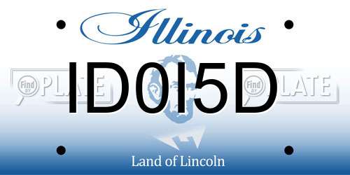 ID0I5D Illinois License Plate