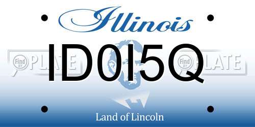 ID0I5Q Illinois License Plate