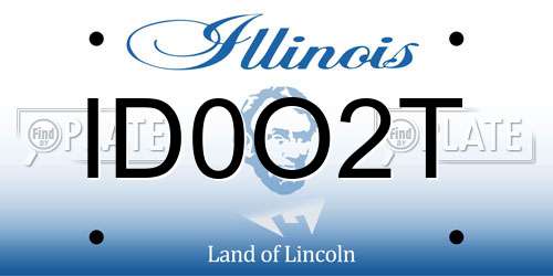 ID0O2T Illinois License Plate