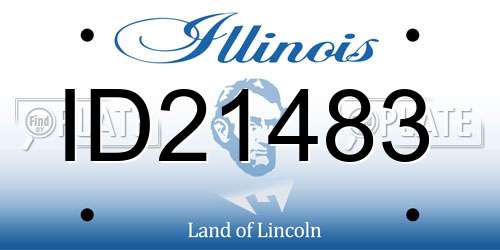 ID21483 Illinois License Plate