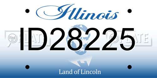 ID28225 Illinois License Plate