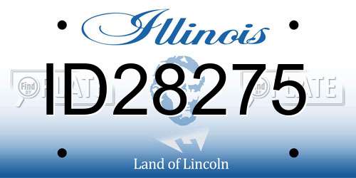 ID28275 Illinois License Plate