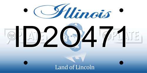 ID2O471 Illinois License Plate