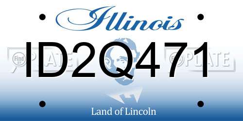 ID2Q471 Illinois License Plate