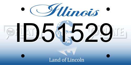 ID51529 Illinois License Plate