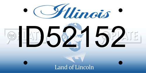 ID52152 Illinois License Plate