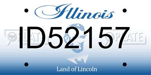 ID52157 Illinois License Plate