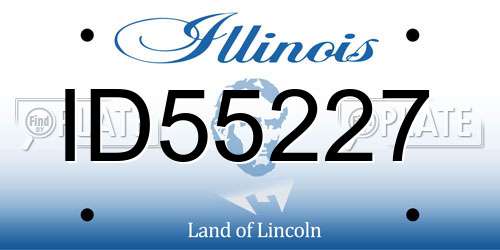 ID55227 Illinois License Plate