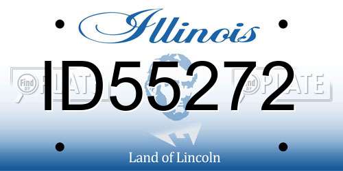 ID55272 Illinois License Plate