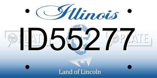 ID55277 Illinois License Plate
