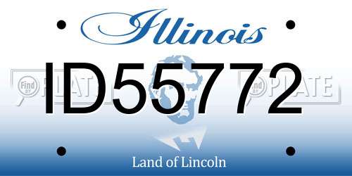 ID55772 Illinois License Plate