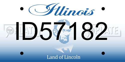 ID57182 Illinois License Plate