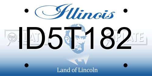 ID5T182 Illinois License Plate