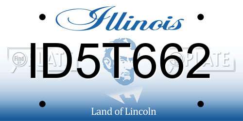 ID5T662 Illinois License Plate