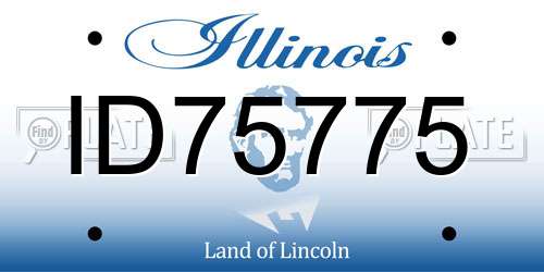 ID75775 Illinois License Plate