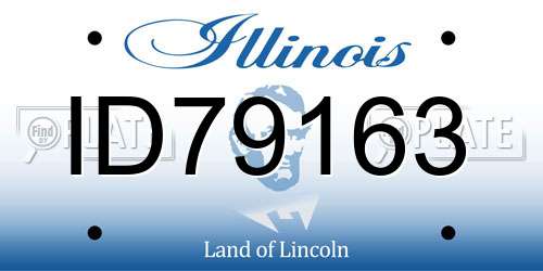 ID79163 Illinois License Plate