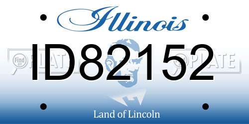 ID82152 Illinois License Plate