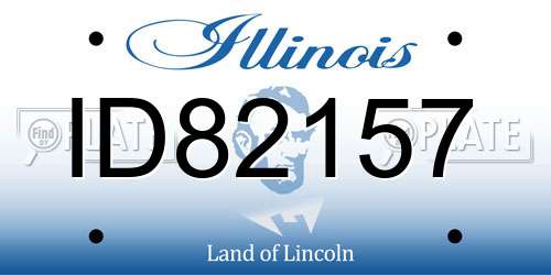 ID82157 Illinois License Plate
