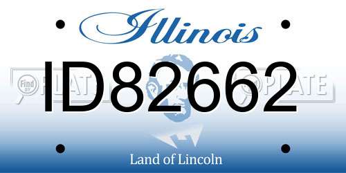 ID82662 Illinois License Plate