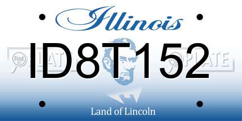 ID8T152 Illinois License Plate