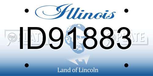 ID91883 Illinois License Plate