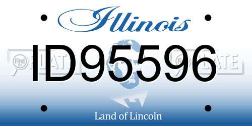 ID95596 Illinois License Plate