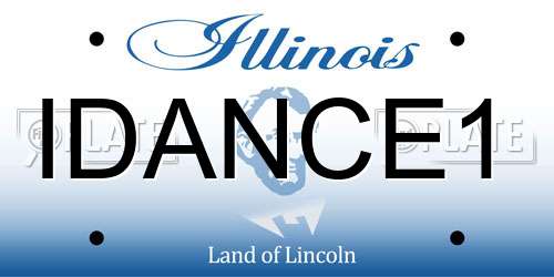 IDANCE1 Illinois License Plate