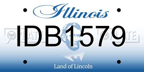 IDB1579 Illinois License Plate