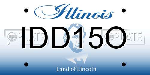 IDD15O Illinois License Plate
