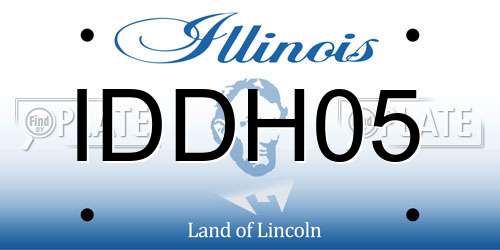 IDDH05 Illinois License Plate