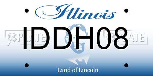 IDDH08 Illinois License Plate