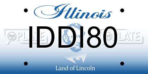IDDI80 Illinois License Plate