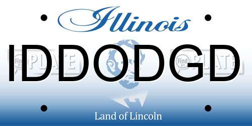 IDDODGD Illinois License Plate