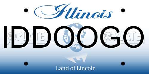 IDDOOGO Illinois License Plate