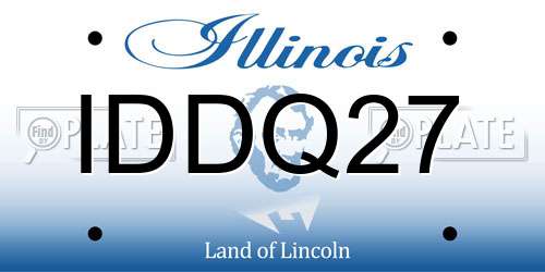 IDDQ27 Illinois License Plate